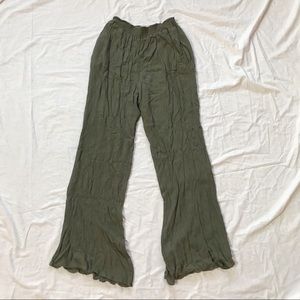 Green Flowy Pants